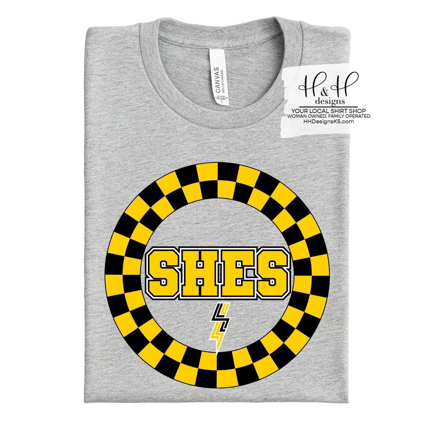 SHES Checkered Round ~ Shawnee Heights Elementary School PTO Fundraiser ~ HH608