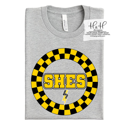 SHES Checkered Round ~ Shawnee Heights Elementary School PTO Fundraiser ~ HH608