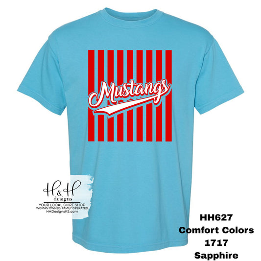 Tecumseh South Staff Shirts 2026 ~ HH627 ~ Mustangs Retro Lined