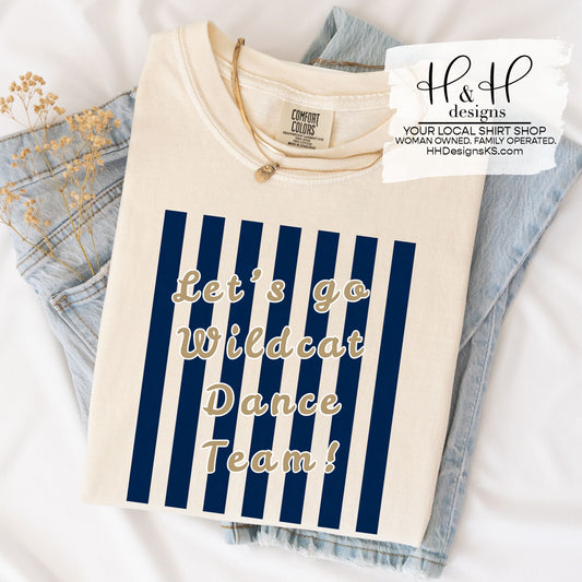 Let's go Wildcats dance team - Striped ~ Hayden Dance Fundraiser ~ HH661