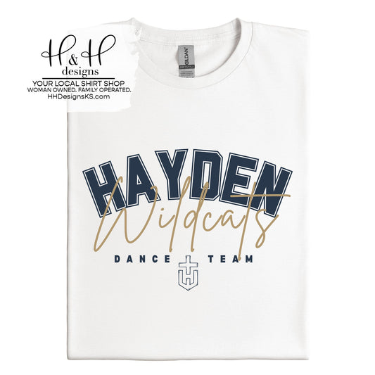 Hayden Wildcats Dance Team Distressed Block Script ~ Hayden Dance Fundraiser ~ HH663