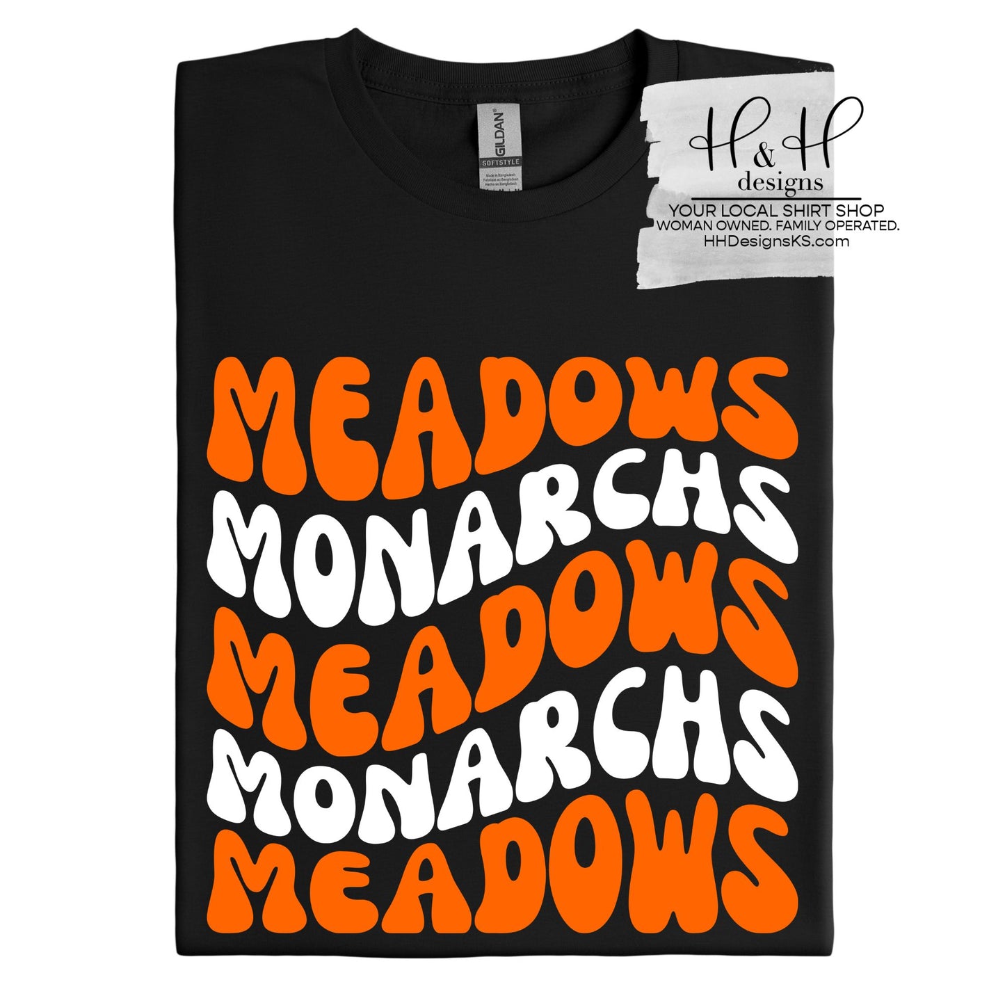 Meadows Monarchs Retro Wavy ~ Meadows PTO Fundraiser 2026 ~ HH666
