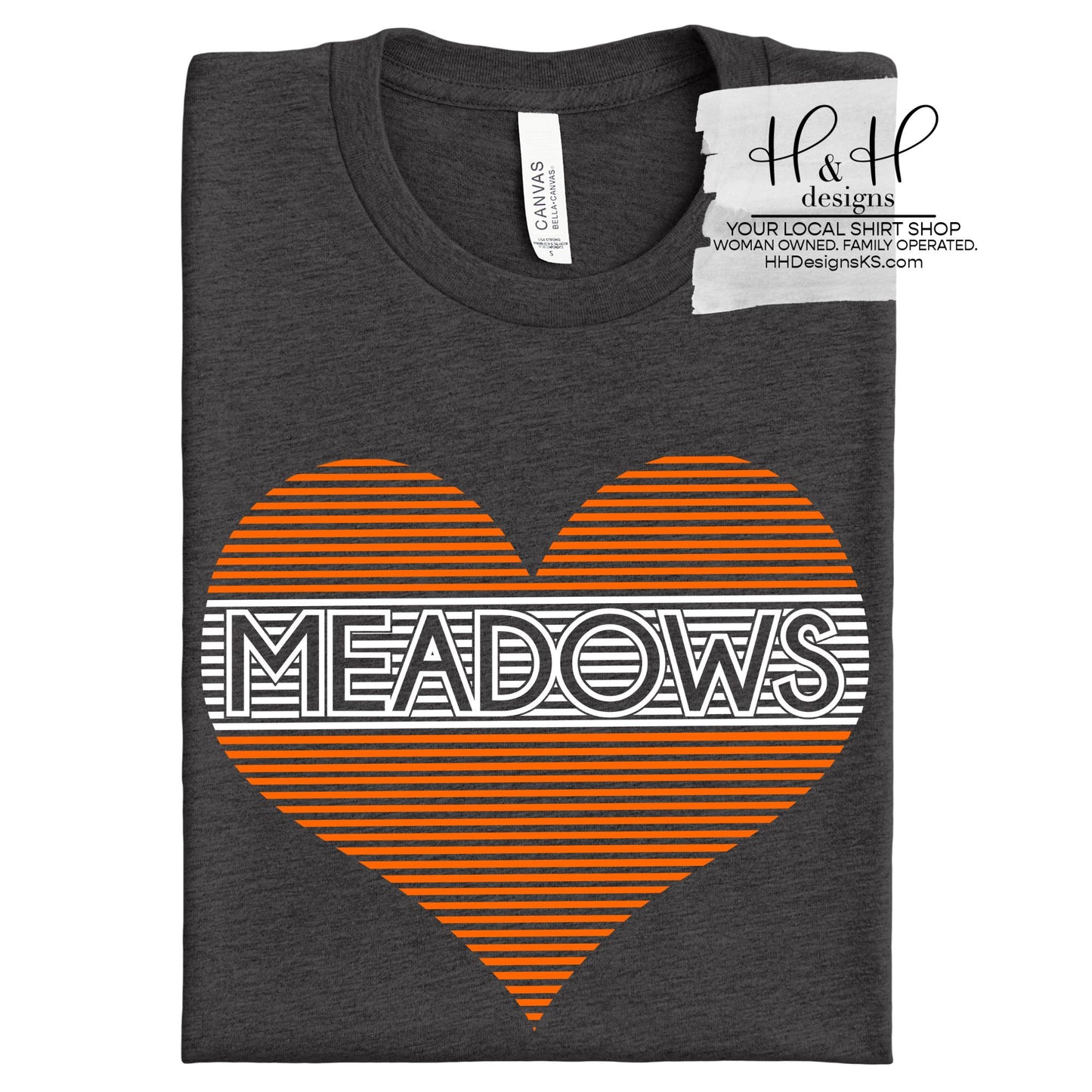 Meadows Lined Heart ~ Meadows PTO Fundraiser 2026 ~ HH668