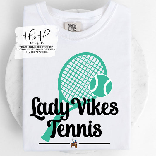 Lady Vikes Tennis Mint Racket ~ Lady Vikes Tennis 2026 ~ HH749