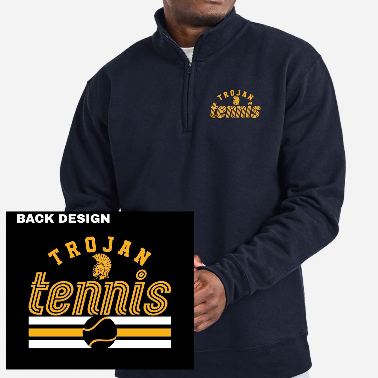 Trojans Tennis ~ Quarter Zip ~ HH759