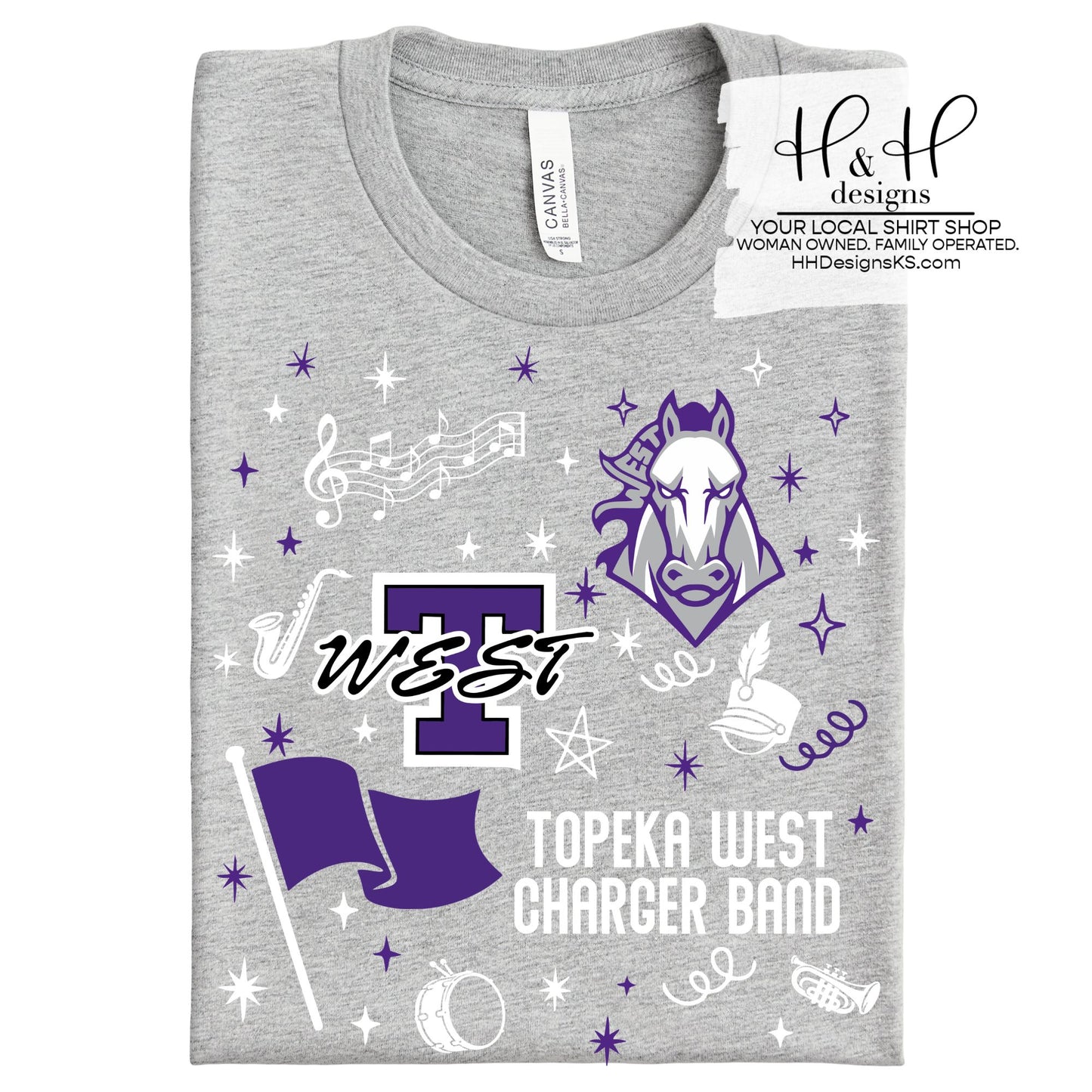 Topeka West Charger Band Game Day Spirit ~ HH764 ~ Topeka West Charger Band Fundraiser 2026