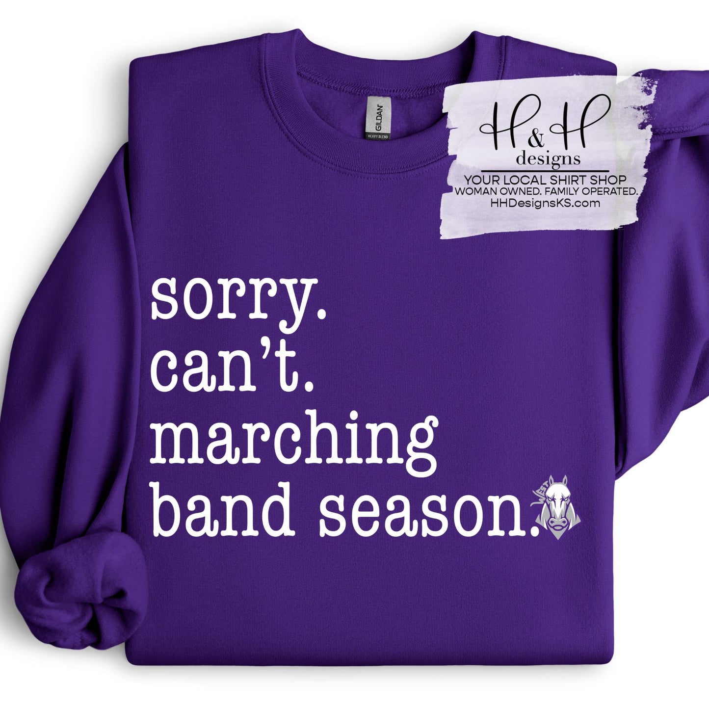 sorry. can't. marching band season. ~ HH765 ~ Topeka West Charger Band Fundraiser 2026 (Copy)