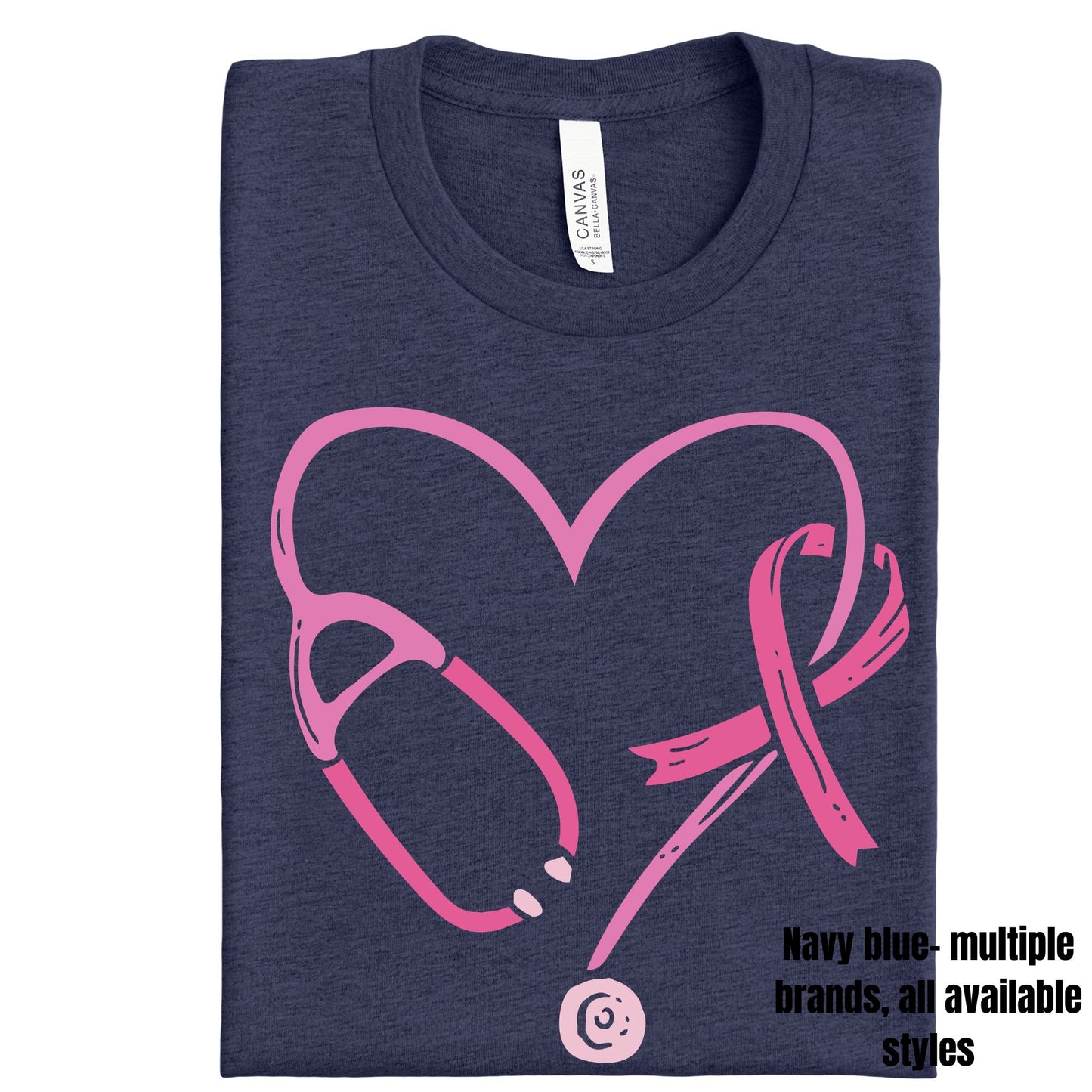 Healthcare Heart ~ Navy Garments ~ HH781 ~ St. Francis Race Against Breast Cancer Fundraiser