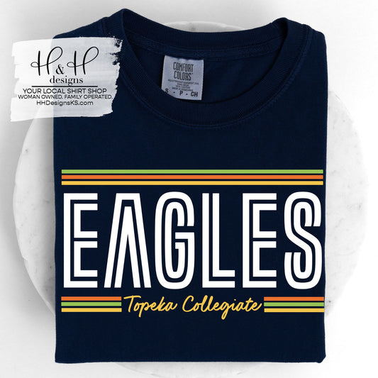 Eagles Retro Double ~ Topeka Collegiate ~ HH799