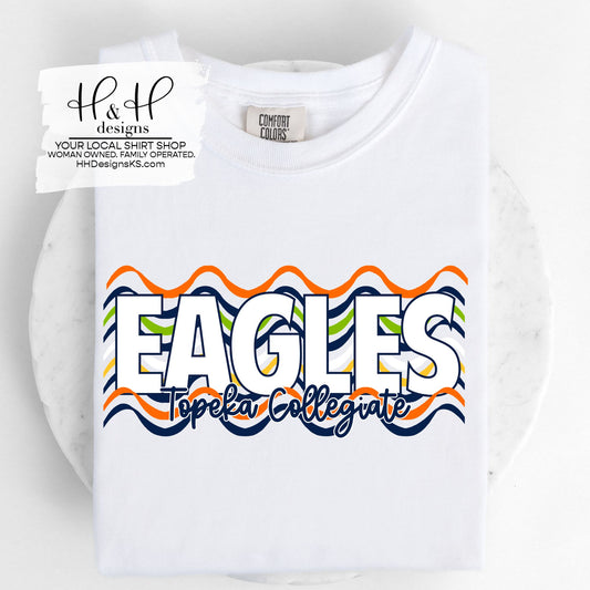 Eagles Retro Double ~ Topeka Collegiate ~ HH799