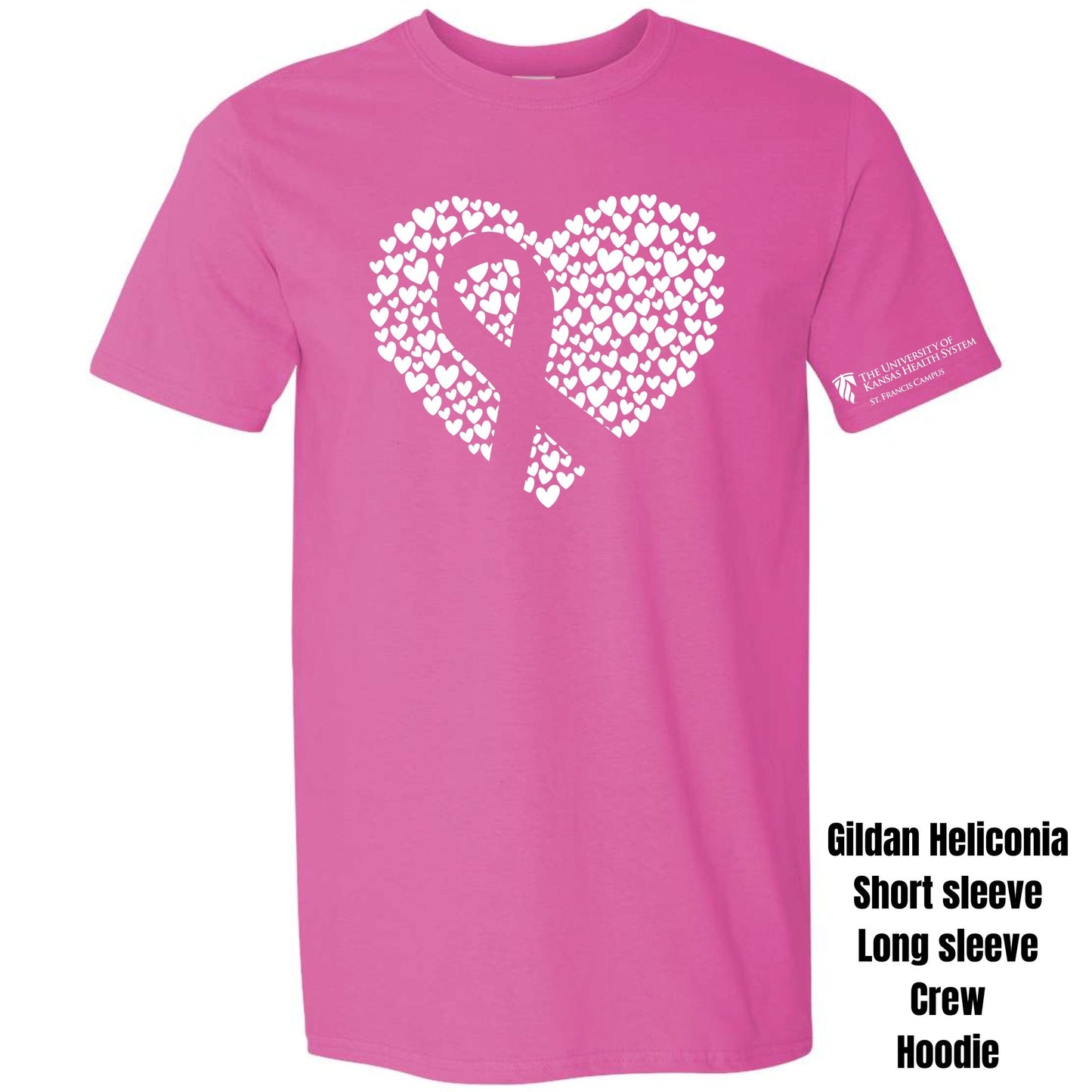 White Heart of Hearts - UKHS Race Against Breast Cancer ~ HH803 ~ St. Francis Race Against Breast Cancer Fundraiser