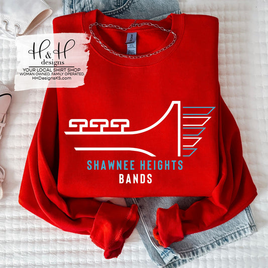 Shawnee Heights Bands Official - White and Blue~ SHHS Bands Fundraiser ~ HH841
