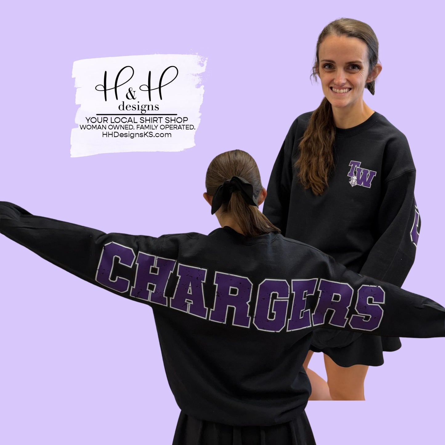 CHARGERS Varsity Crew ~ Topeka West ~ HH893