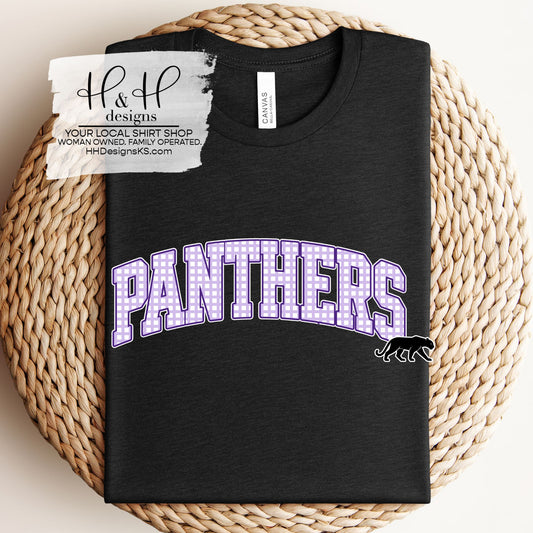 Royal Valley Panthers Plaid Arch ~ Customize for your sport or club! ~ HH963