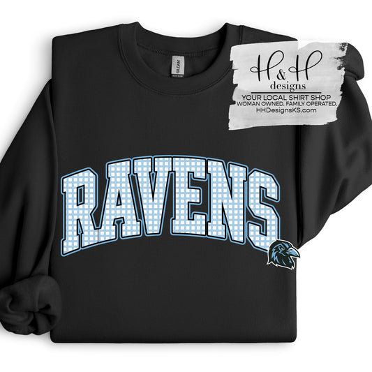 Ravens Plaid Arch ~ WRN ~ HH966