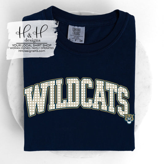 Hayden Wildcats Plaid Arch ~ Customize for your sport or club! ~ HH967