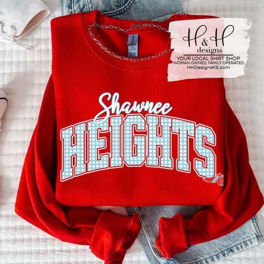 Shawnee Heights Plaid Arch ~ Customize for your sport or club! ~ HH969