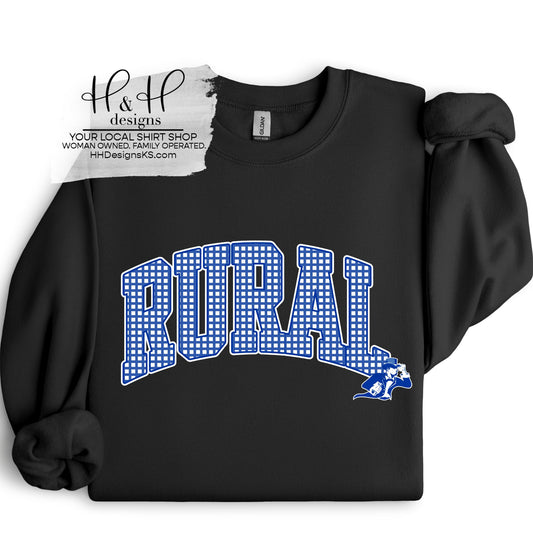 Washburn Rural Plaid Arch ~ Customize for your sport or club! ~ HH971