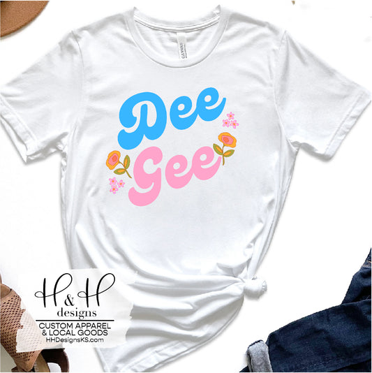 Dee Gee Doodle Florals - Licensed Delta Gamma Apparel - HHDG106