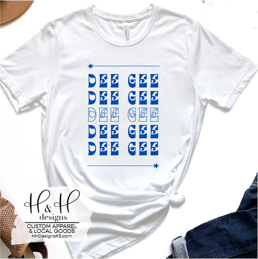 Dee Gee Blue Stack - Licensed Delta Gamma Apparel - HHDG111