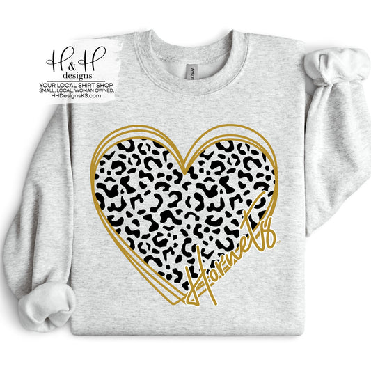 Hornet Hallow Leopard Heart ~ Licensed Apparel ~ HHESU102