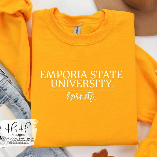 Emporia State University Classic Type ~ Licensed Apparel ~ HHESU104