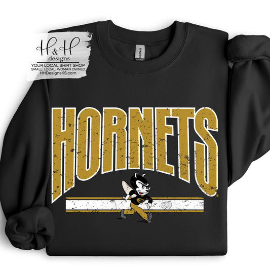 Hornets Distressed Warp ~ Licensed Apparel ~ HHESU110