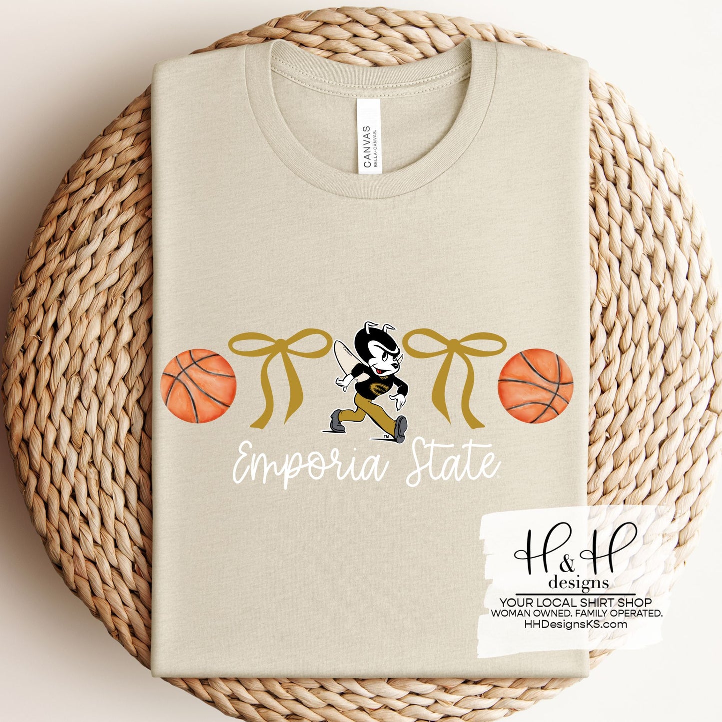 Emporia State Basketball Coquette Bows ~ Licensed Apparel ~ HHESU126