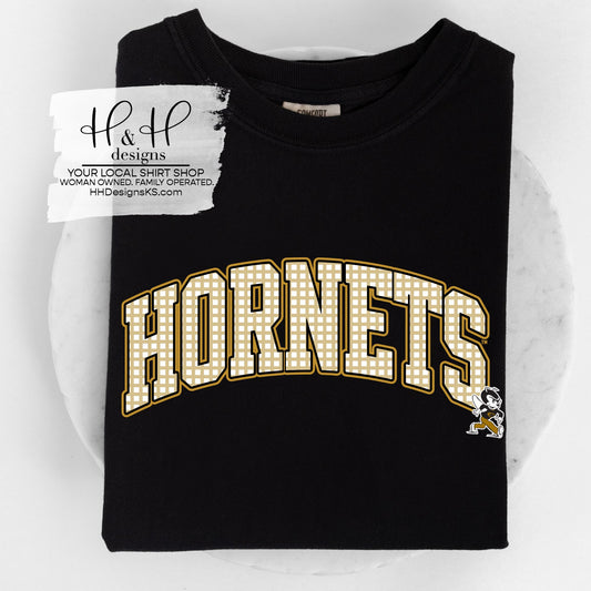 Hornets Plaid Arch  ~ Licensed Apparel ~ HHESU156