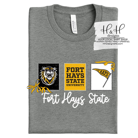 Fort Hays State Stamps and Bows ~ Licensed Apparel ~ HHFHSU113