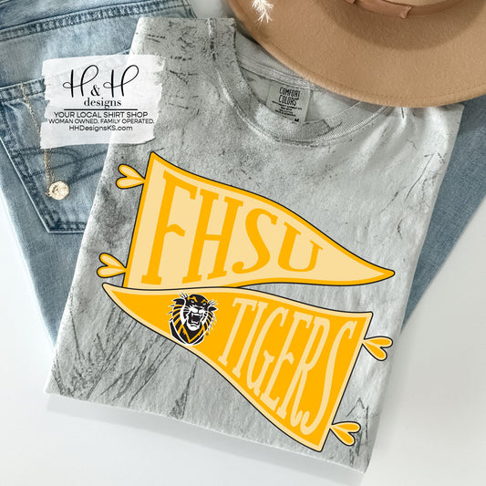 Fort Hays State Mascot Pennant Stack  ~ Licensed Apparel ~ HHFHSU128