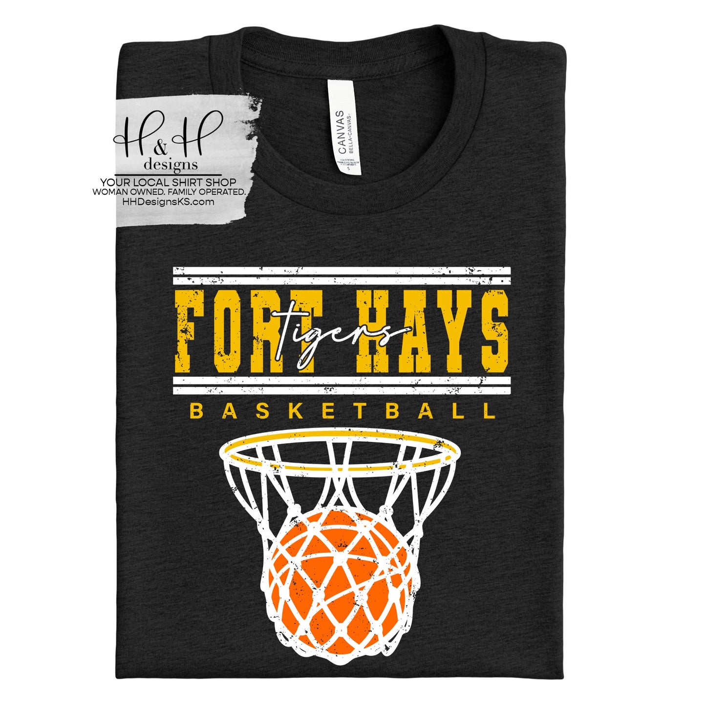 Fort Hays Tigers Double Lined Basketball ~ Licensed Apparel ~ HHFHSU131