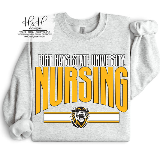 Fort Hays State Nursing Warp  ~ Licensed Apparel ~ HHFHSU133