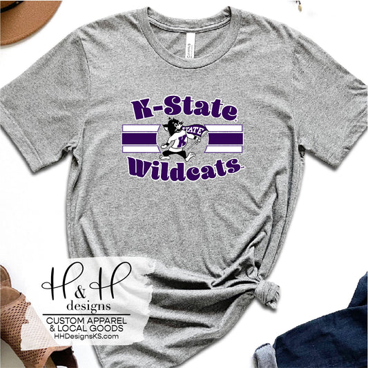 K-State Wildcats Classic Triple Line with Logo ~ HHKSU128 ~ Licensed Apparel