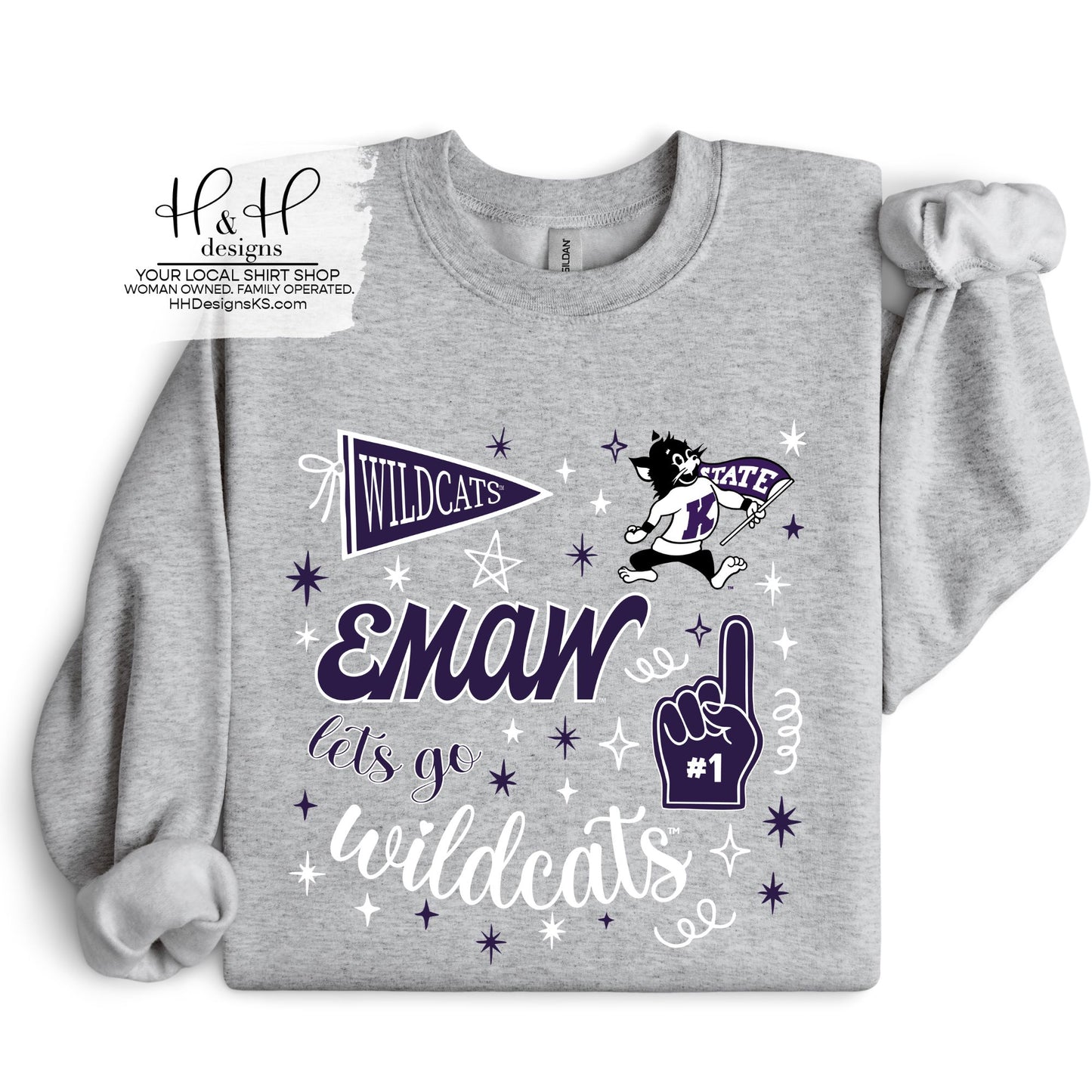 Kansas State Wildcats Game Day Spirit ~ Licensed Apparel ~ HHKSU205