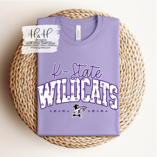 K-State Wildcats Polka Dot Arch  ~ Licensed Apparel ~ HHKSU213