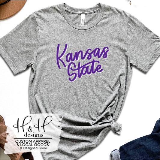 Kansas State Script MM ~ HHKSU130 ~ Licensed K-State Apparel