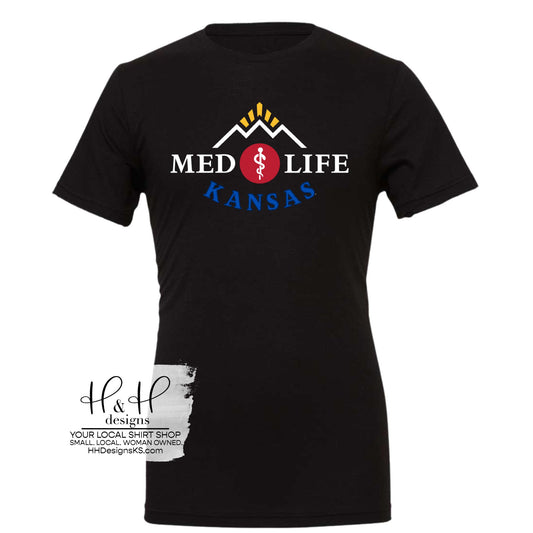 Medlife Kansas for Black ~ KU Medlife Licensed Apparel ~ HHKU144