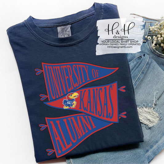 Kansas Alumni Pennants  ~ Licensed Apparel ~ HHKU168