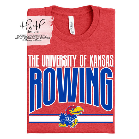 The University of Kansas Rowing Warp ~ Licensed Apparel ~ HHKU185