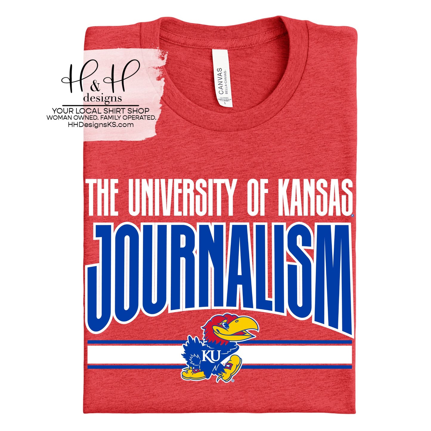The University of Kansas Journalism Warp ~ Licensed Apparel ~ HHKU188