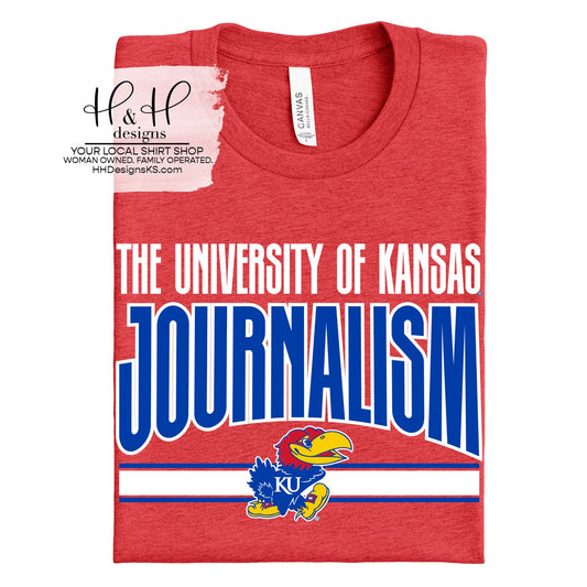 The University of Kansas Journalism Warp ~ Licensed Apparel ~ HHKU188