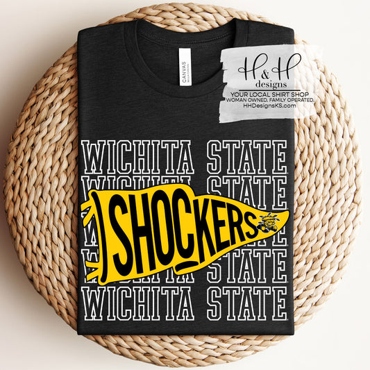 Shockers Pennant Stack ~ Licensed Apparel ~ HHWSU108