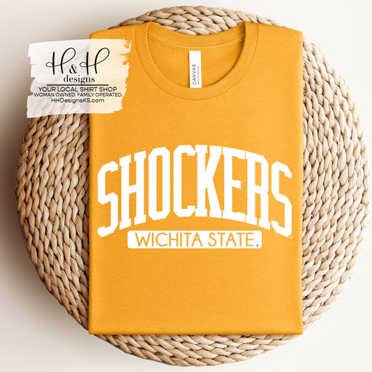 Shockers Classic Block Arch ~ Licensed Apparel ~ HHWSU109