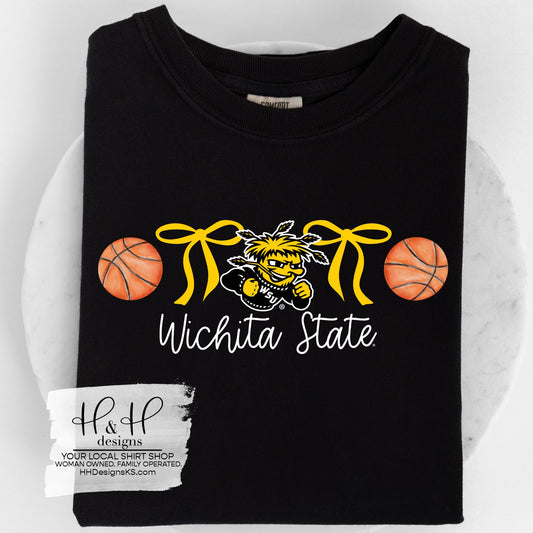 Wichita State Basketball Coquette Bows ~ Licensed Apparel ~ HHWSU114
