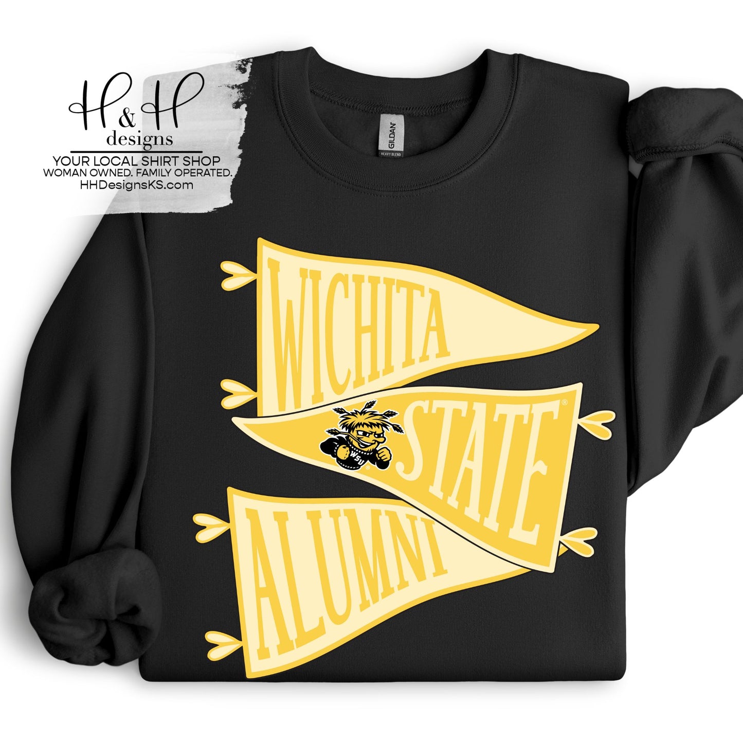 Wichita State Alumni Pennants ~ Licensed Apparel ~ HHWSU126