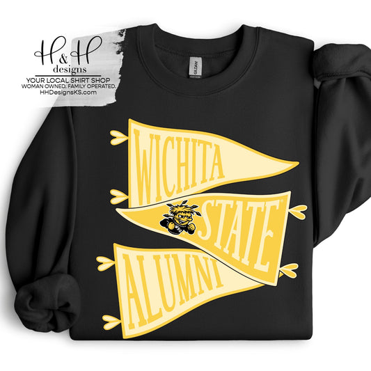 Wichita State Alumni Pennants ~ Licensed Apparel ~ HHWSU126