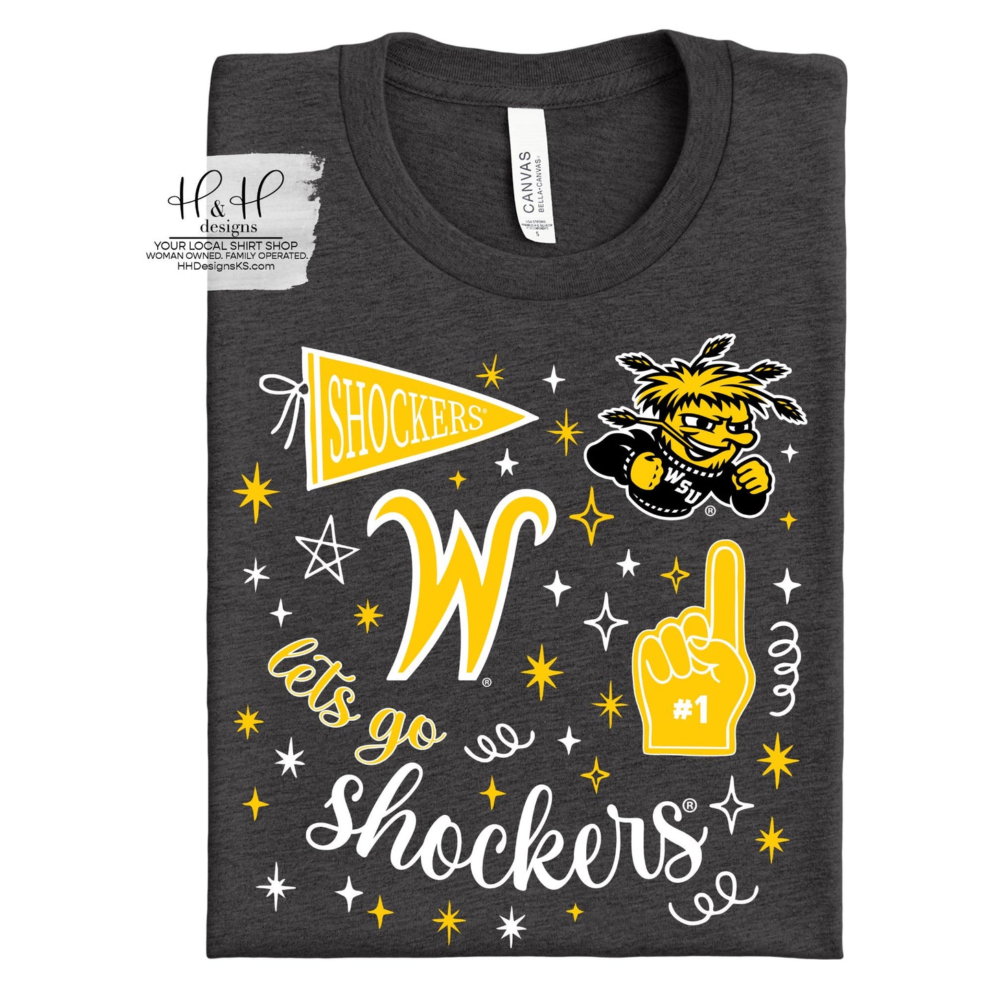 Wichita State Shockers Game Day Spirit ~ Licensed Apparel ~ HHWSU131