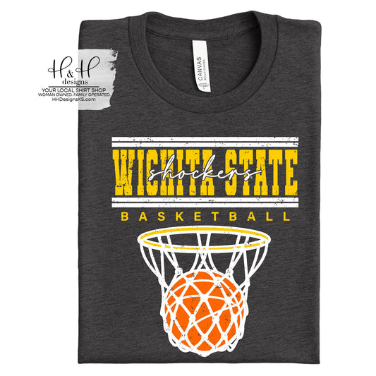 Wichita State Shockers Double Lined Basketball ~ Licensed Apparel ~ HHWSU132