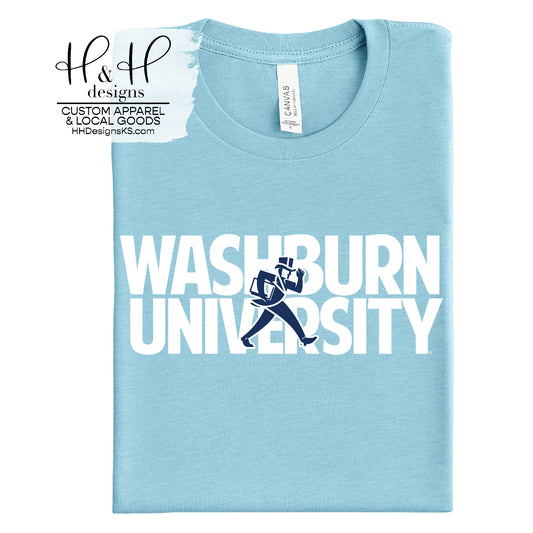 Washburn University Knockout Ichabod ~ Licensed Apparel ~ HHWU118